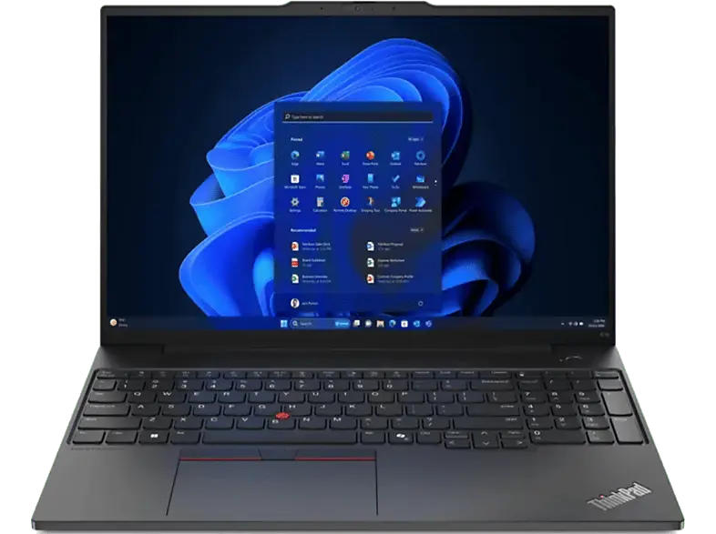 LENOVO ThinkPad E16 Gen2 Notebook for Business 16 Zoll, WUXGA, Intel® Core™ Ultra 5 Prozessor 125U (12 MB Cashe, bis zu 4.3 Ghz), GB RAM, Windows 11 Pro (32 bit), Onboard Graphics, Schwarz