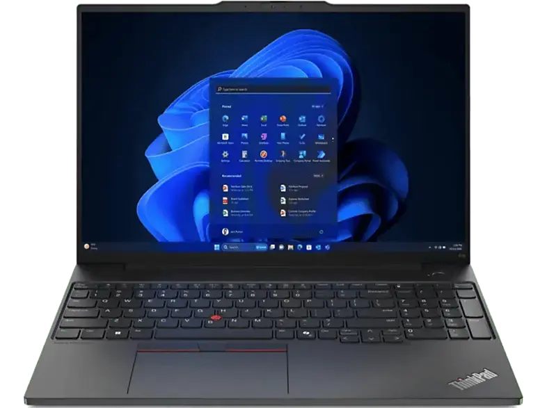 LENOVO ThinkPad E16 Gen2 Notebook for Business 16 Zoll, WUXGA, Intel® Core™ Ultra 5 Prozessor 125U (12 MB Cashe, bis zu 4.3 Ghz), GB RAM, Windows 11 Pro (32 bit), Onboard Graphics, Schwarz