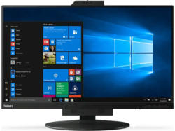 LENOVO Monitor ThinkCentre Tiny-In-One 27, 27 Zoll, WQHD, 60Hz, 6ms, 350cd, IPS, 99% sRGB, Webcam, Schwarz