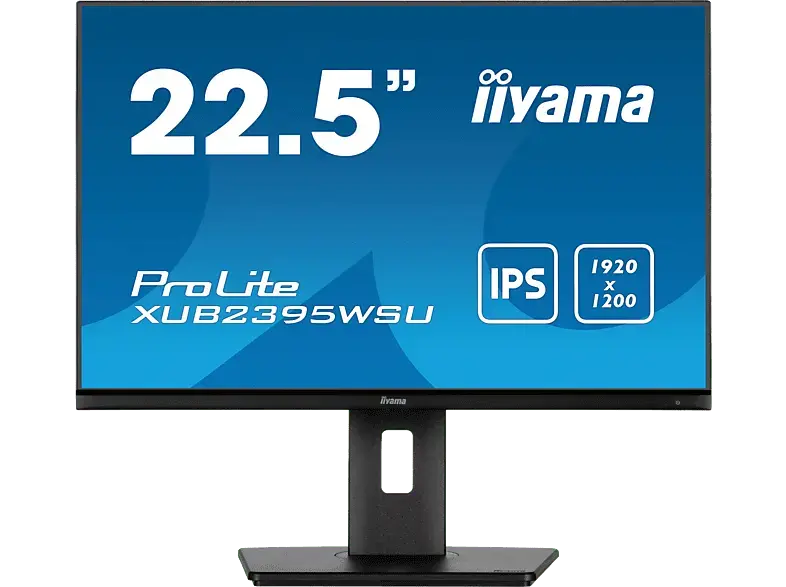 IIYAMA Prolite XUB2395WSU-B5 22,5 Zoll Monitor for Business, Full-HD, 4 ms Reaktionszeit, 250 cd/m², 75 Hz, Schwarz