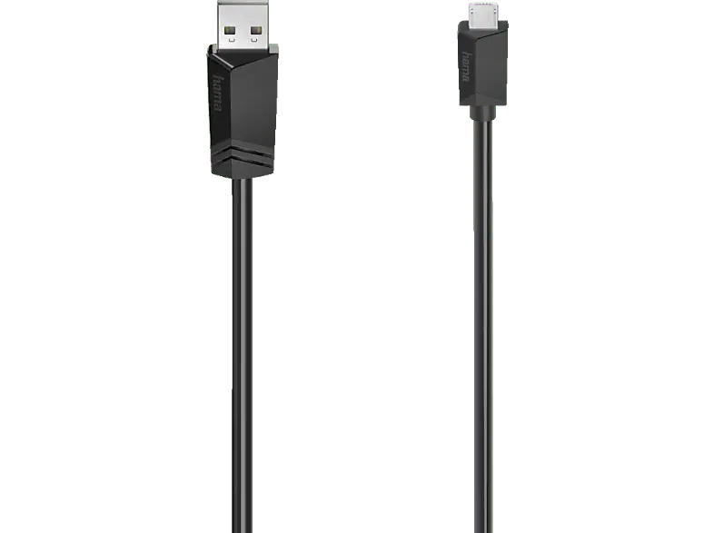 HAMA 200608 Micro-USB-Kabel, USB 2.0, 480 Mbit/s, 1,50 m; Micro-USB Kabel