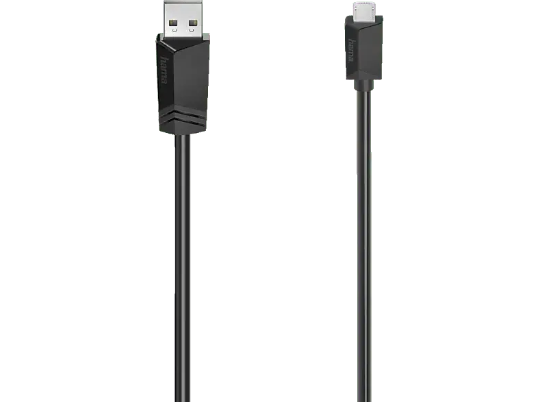 HAMA 200607 Micro-USB-Kabel, USB 2.0, 480 Mbit/s, 0,75 m; Micro-USB Kabel