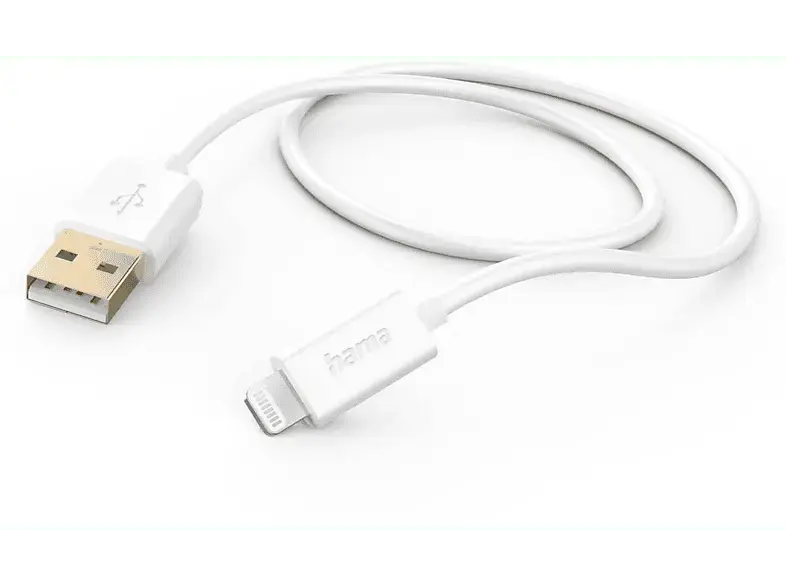 HAMA Ladekabel, USB-A - Lightning, 1.5 m, Weiß