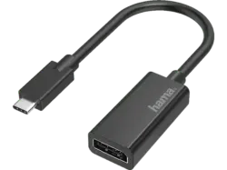 HAMA Video-Adapter, USB-C-Stecker - DisplayPort-Buchse, Ultra-HD 4K