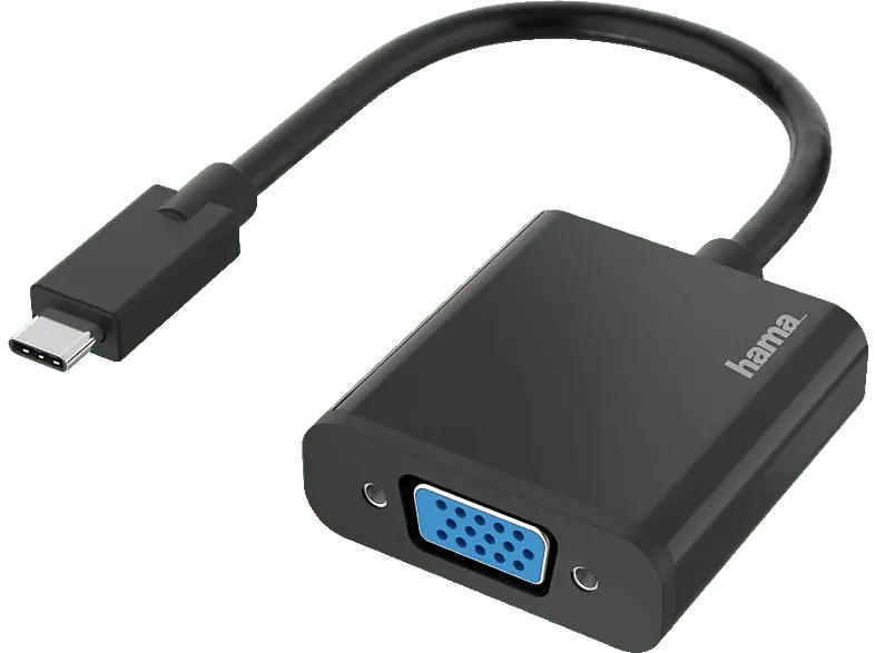 HAMA 00200317 Video-Adapter USB-C-Stecker - VGA-Buchse, Full-HD 1080p