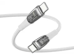 ISY IUC-7000-WT USB-C 2.0 Kabel, 2m, PD 100W, QC 3.0/3.1, Weiß; USB-Kabel