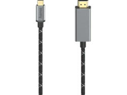 HAMA USB-C-Stecker auf HDMI-Stecker Kabel, 1.5m, Schwarz; Video-Kabel