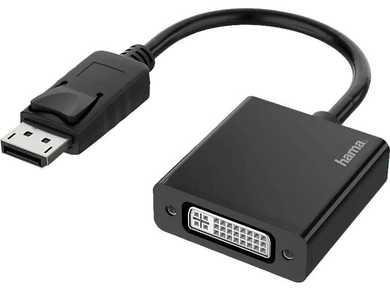 HAMA 00200336 Video-Adapter, DisplayPort-Stecker - DVI-Buchse, Ultra-HD 4K; Kabeladapter