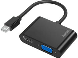 HAMA Video-Adapter 2in1, Mini-DisplayPort-St. - VGA & HDMI™-Buchse, Ultra-HD 4K