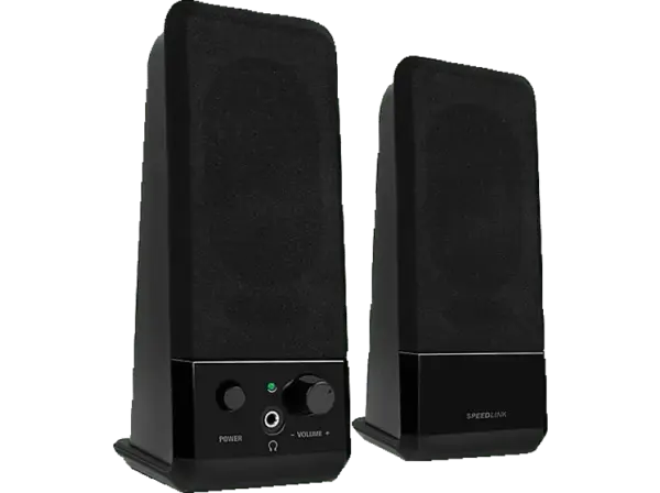 SPEEDLINK Event Stereo Lautsprecher, schwarz (SL-8004-BK); PC-Lautsprecher