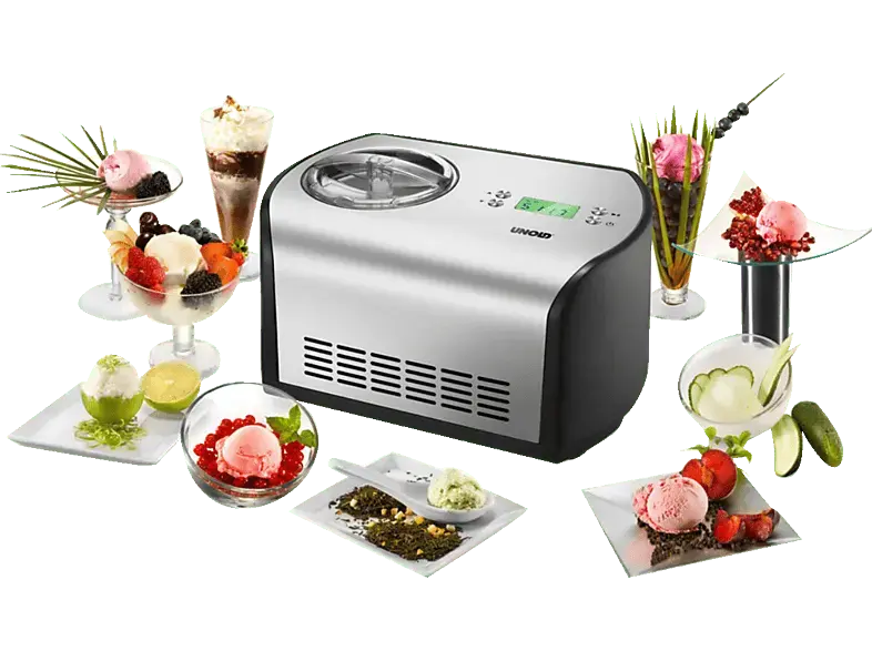 UnoLD Eismaschine One 48865 (, Edelstahl, Schwarz)