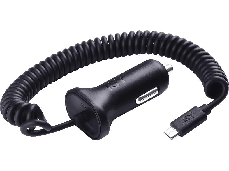 ISY KFZ-Ladegerät ICC 3000 1.2 A mit Spiralkabel