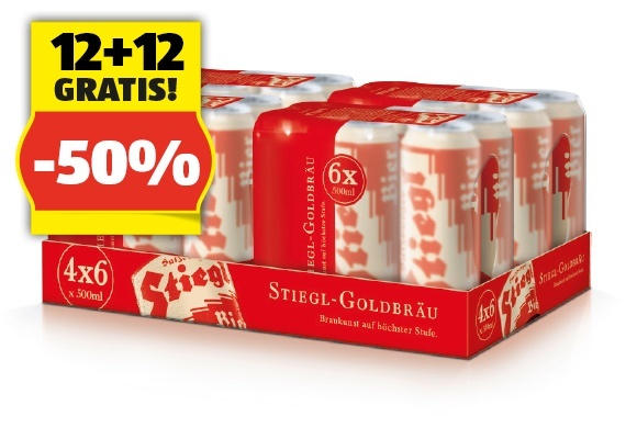 STIEGL Goldbräu, 24 x 0,5 l