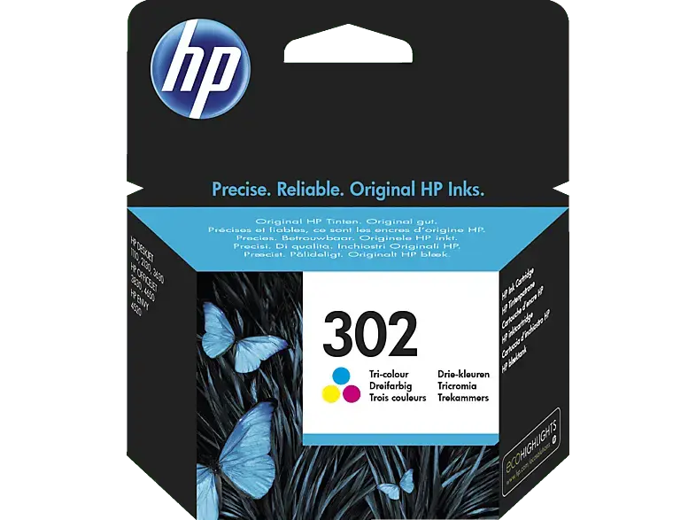 HP Nr. 302 Tri-Color (F6U65AE); Tintenpatrone