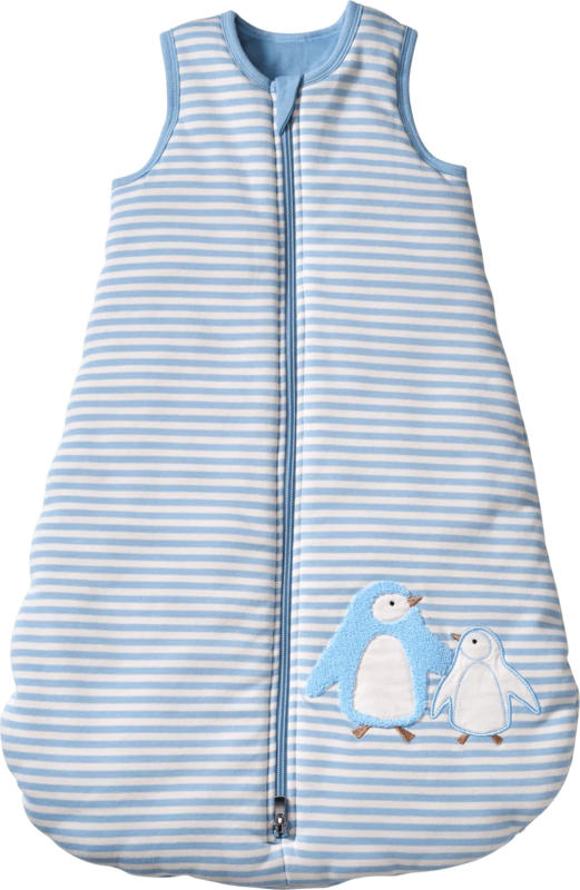 ALANA Schlafsack 3 TOG mit Pinguin-Applikation, blau, 90 cm