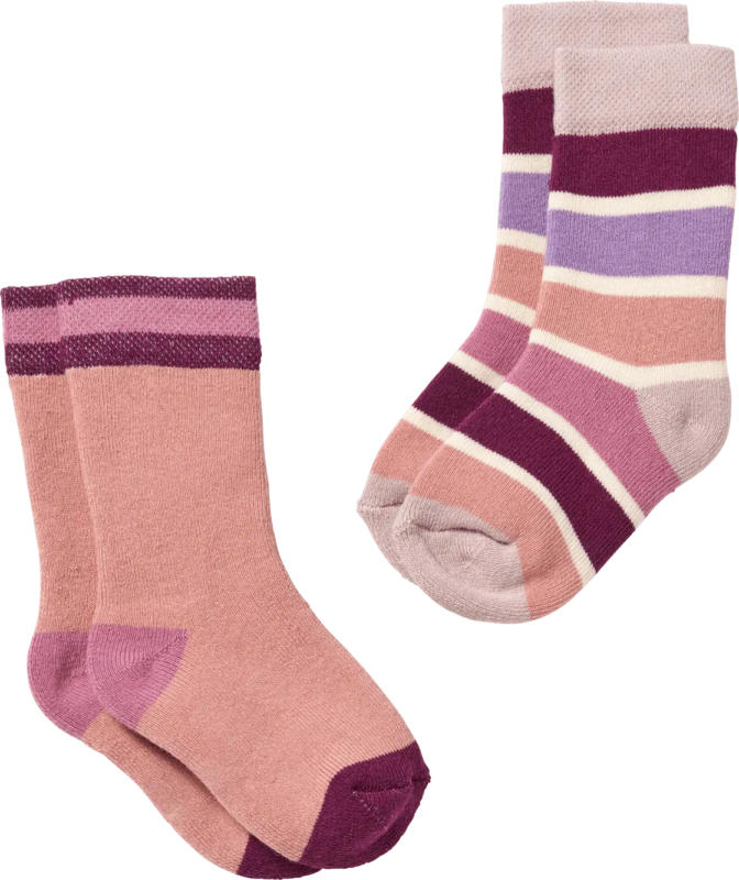 PUSBLU Thermosocken, lila & rosa, Gr. 27/29