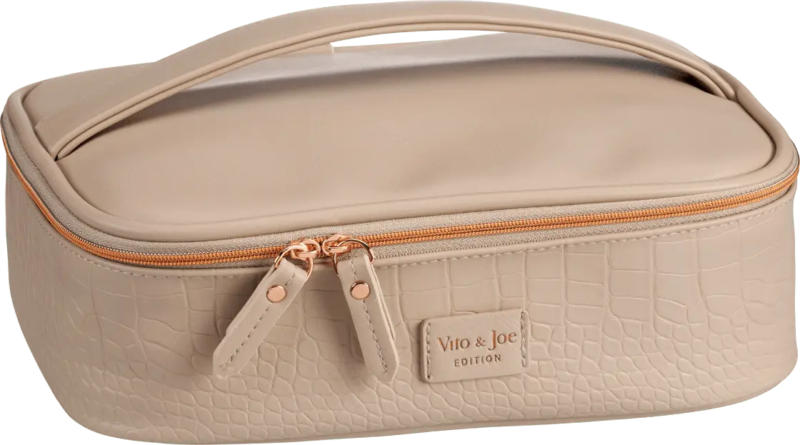 Vito & Joe Kosmetikkoffer beige kroko