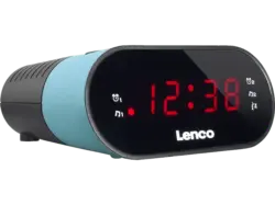 Lenco CR 07 blue MIT PLL-Tuner, 2 Weckzeiten; Uhrenradio