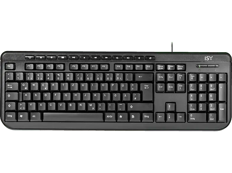 ISY Tastatur IKE-1000, USB, schwarz (501223)