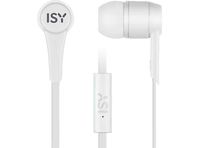 ISY Kopfhörer In Ear IIE-1101, weiß