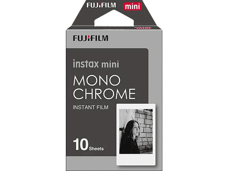 Fujifilm Instax Mini Film Mono Chrome Sofortbilder in Breitbildformat (10 Aufnahmen); Sofortbildfilm