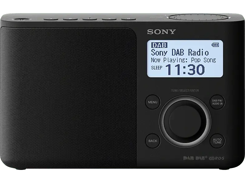 Sony DAB/DAB+ Radio XDR-S61D, schwarz, Digital Portable