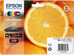 EPSON Multipack-Tintenpatronen, 33, 5-farbig, C13T33374011