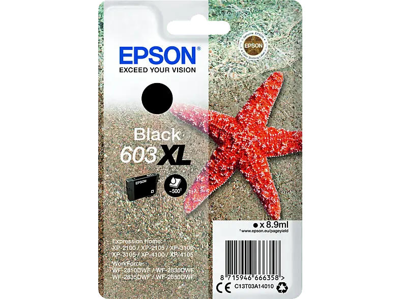 EPSON 603XL Seestern Single Black Tinte; Tintenpatrone