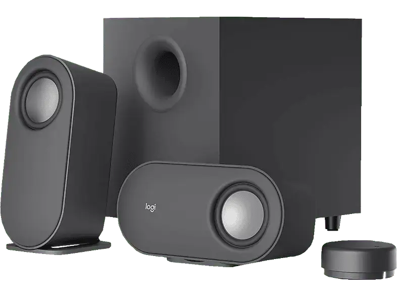 LOGITECH Z407 2.1 Lautsprecher 80W, Bluetooth, Fernbedienung, Grafit; PC-Lautsprecher