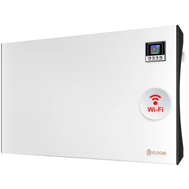 КОНВЕКТОР ELDOM GALANT RH01W20W-W WiF ОТОПЛЯЕМА ПЛОЩ ДО 22.00 m², БЯЛ, WI-FI