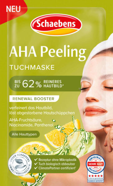 Schaebens Tuchmaske AHA Peeling