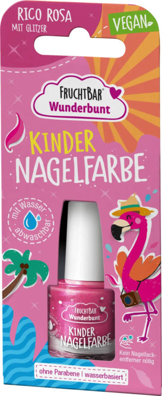 FruchtBar Nagelfarbe Wunderbunt rosa für Kinder