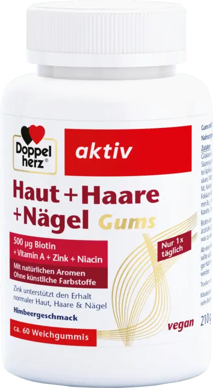 Doppelherz aktiv Haut + Haare + Nägel Gums