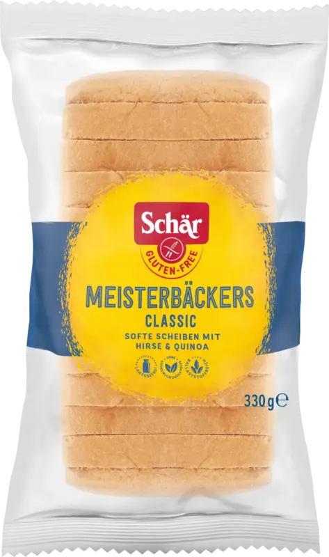 Schär Brot Meisterbäckers Classic mit Hirse & Quinoa glutenfrei (12 Stück)