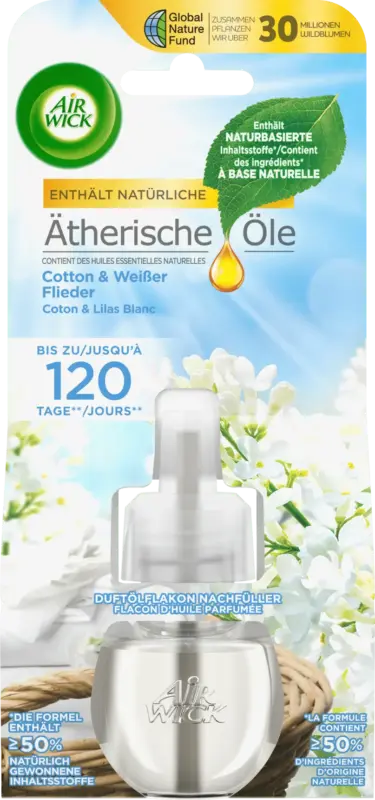 AirWick Duftölflakon Nachfüller Cotton & Weißer Flieder