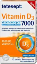 dm drogerie markt tetesept Vitamin D3 Wochendepot 7000 Tabletten
