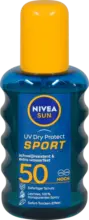 dm drogerie markt NIVEA SUN UV Dry Protect Sonnenspray transparent LSF 50