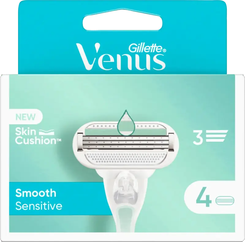 Gillette Venus Smooth Sensitive Ersatzklingen