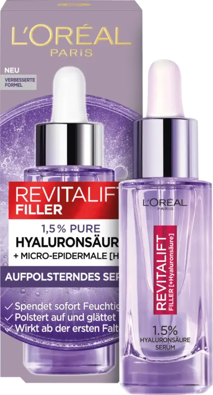 L'ORÉAL PARiS Revitalift Filler 1,5 % Pure Hyaluronsäure Anti-Falten Serum