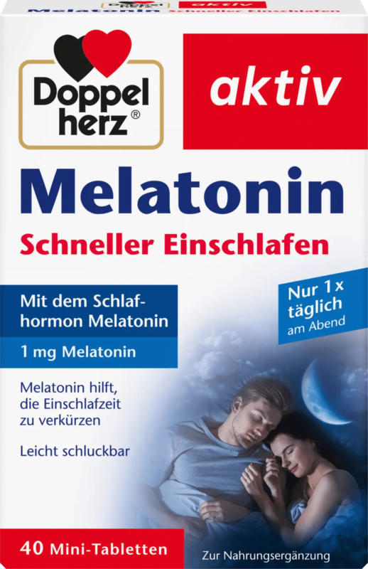 Doppelherz aktiv Melatonin Schneller Einschlafen Mini-Tabletten