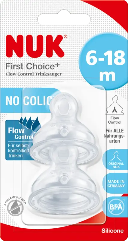 NUK First Choice+ Flow Control Trinksauger 6-18 Monate