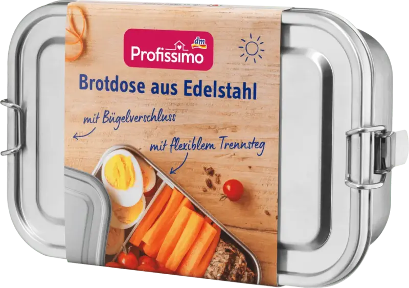 Profissimo Brotdose aus Edelstahl