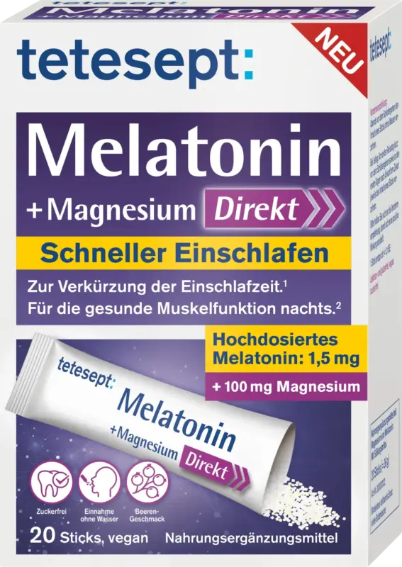 tetesept Melatonin + Magnesium Direkt