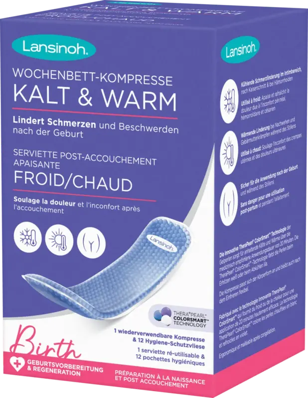 Lansinoh Wochenbett-Kompressen Kalt & Warm