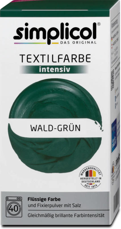 Simplicol flüssige Textilfarbe Wald-Grün