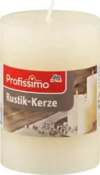 Profissimo Rustik Stumpenkerze 100/68 mm - elfenbein