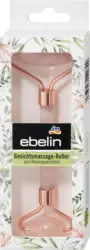 ebelin Gesichtsmassage-Roller aus Rosenquarz