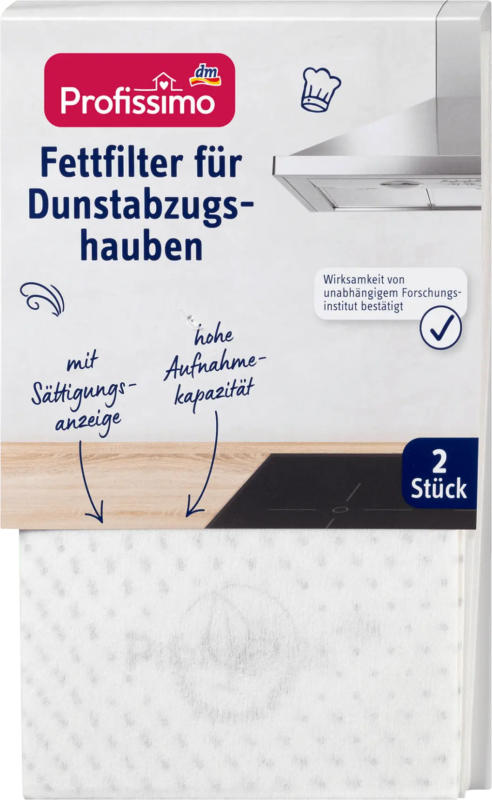 Profissimo Öko-Flachfilter für Dunstabzugshauben