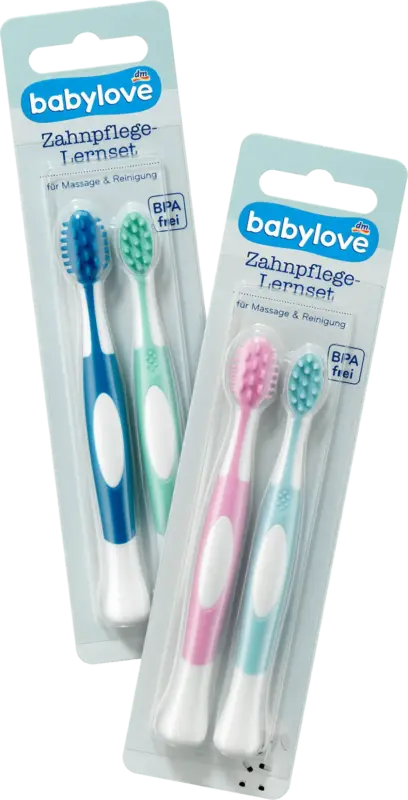 babylove Zahnpflege-Lernset für Massage und Reinigung sortiert