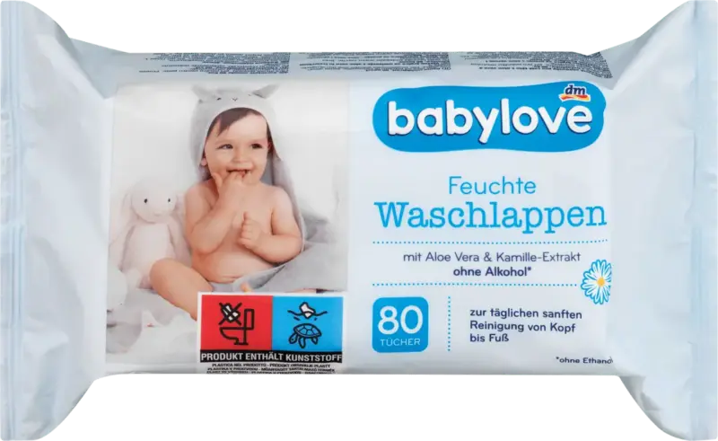 babylove Feuchte Waschlappen